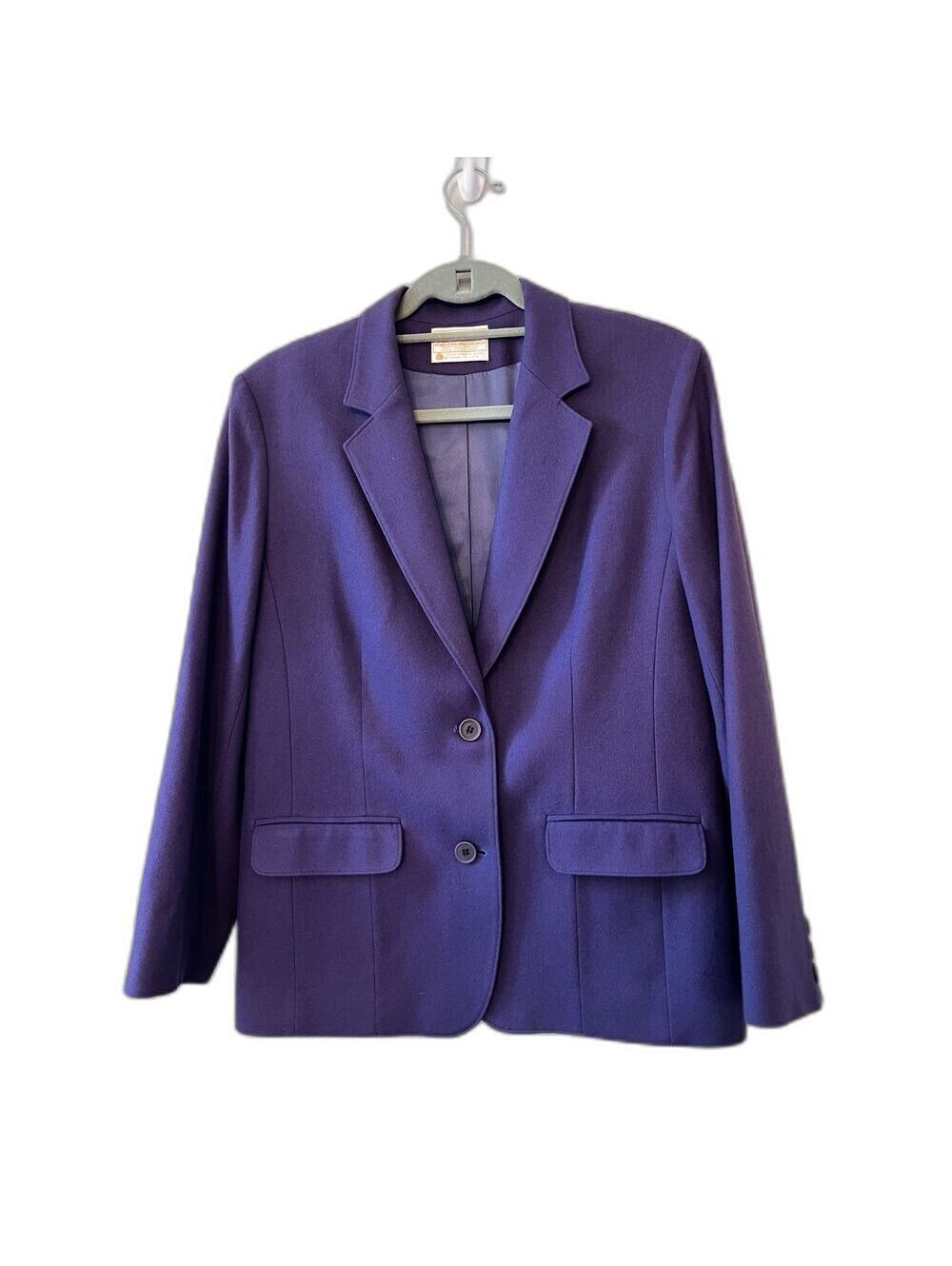 Pendleton Purple Pure Virgin Wool Blazer Jacket Women's Size 8